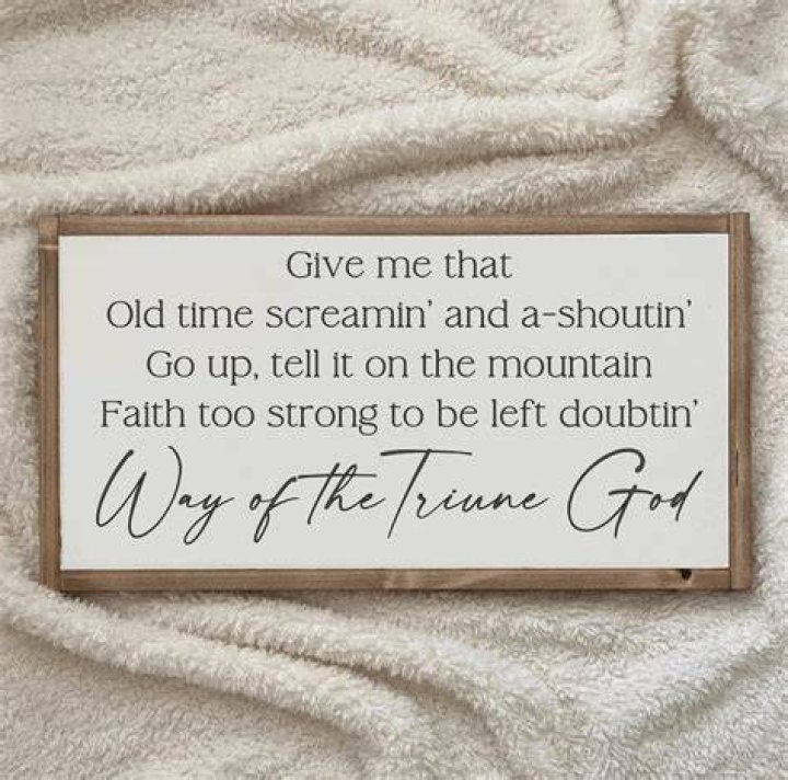 25x13 / Way of the Triune God Lyrics / Tyler Childers / Old Etsy in