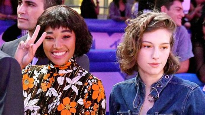 Amandla Stenberg and girlfriend King Princess hold hands as they head