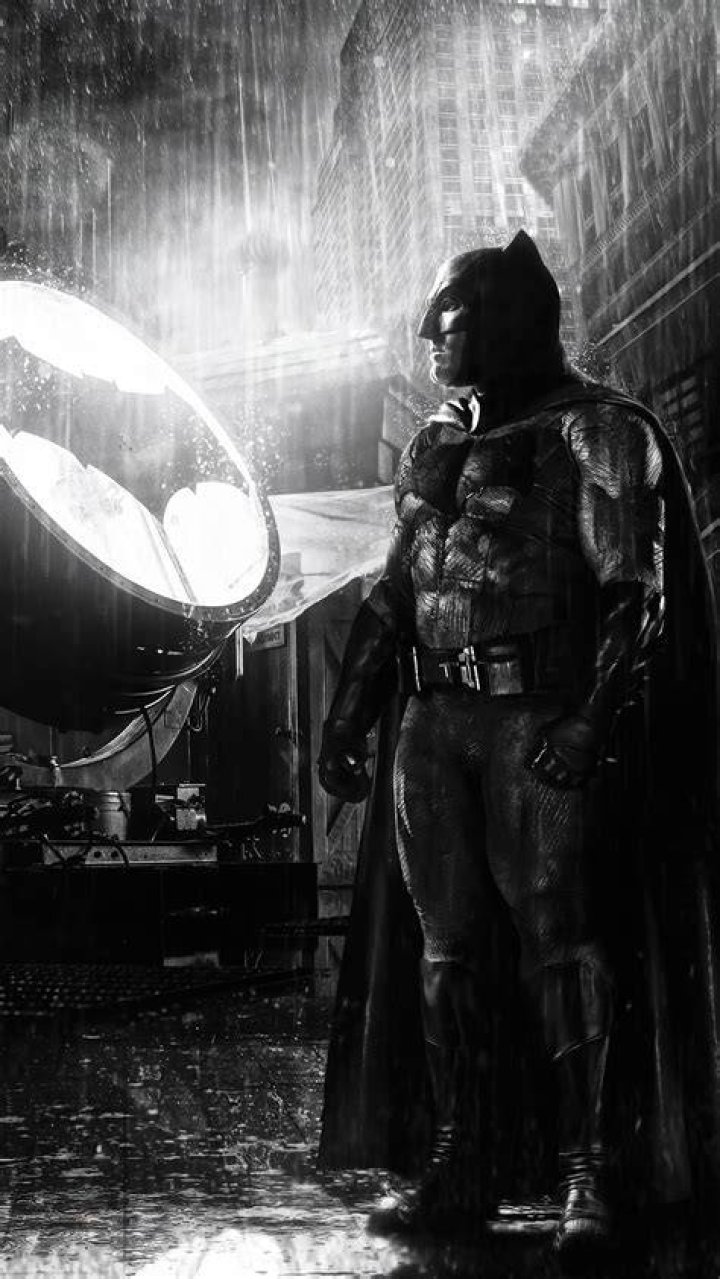 Batman Ben Affleck Alongside Bat Signal, HD Superheroes, 4k Wallpapers