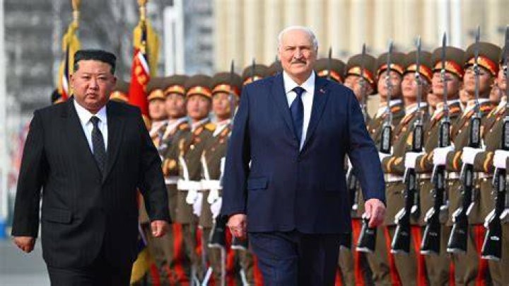 Belarusian president waltzes with Europe&rsquo;s first beauty at posh New