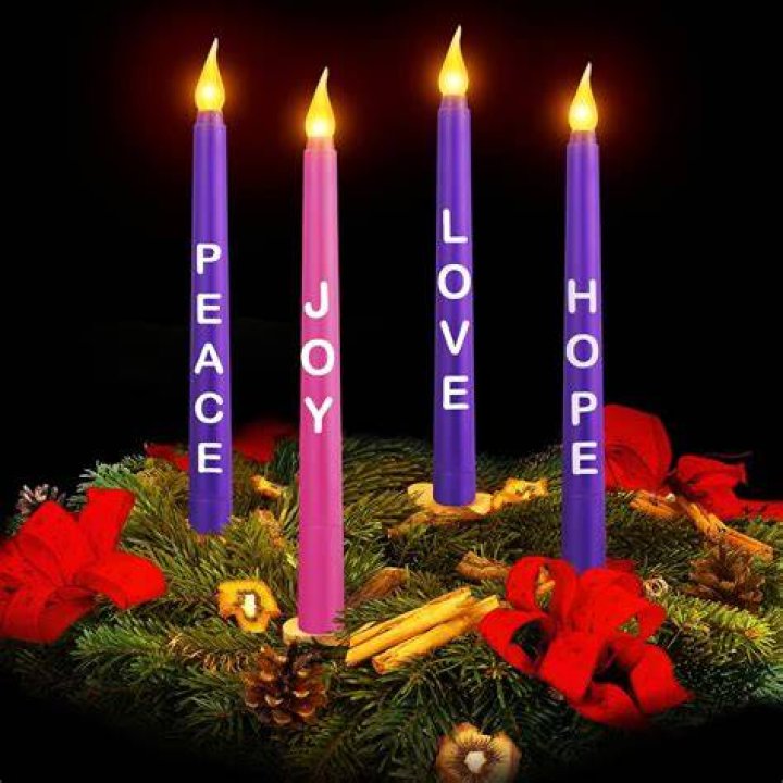Buy Advent Candles for Christmas Holiday Banner Set of 5 G2018 Online