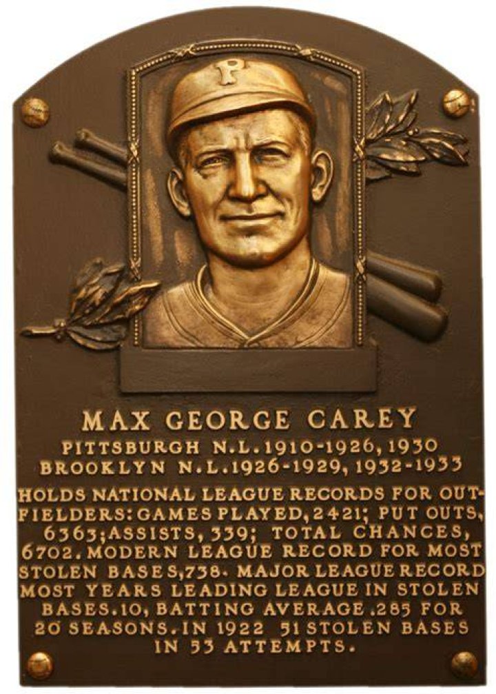 Carey, Max Baseball Hall of Fame