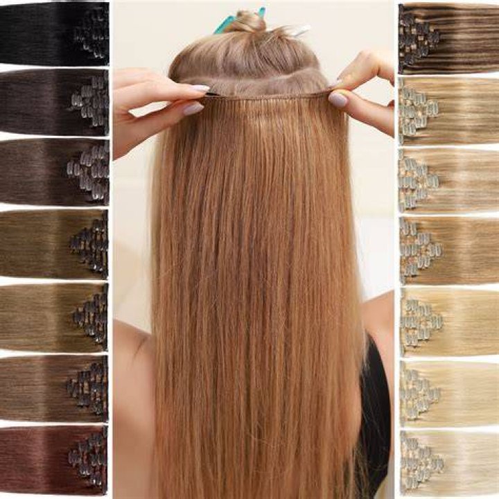 Clip In Human Hair Extensions Thicken Double Weft 9A