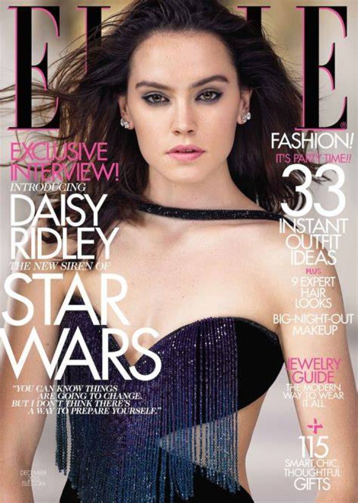 DAISY RIDLEY in Elle Magazine, December 2015 Issue HawtCelebs