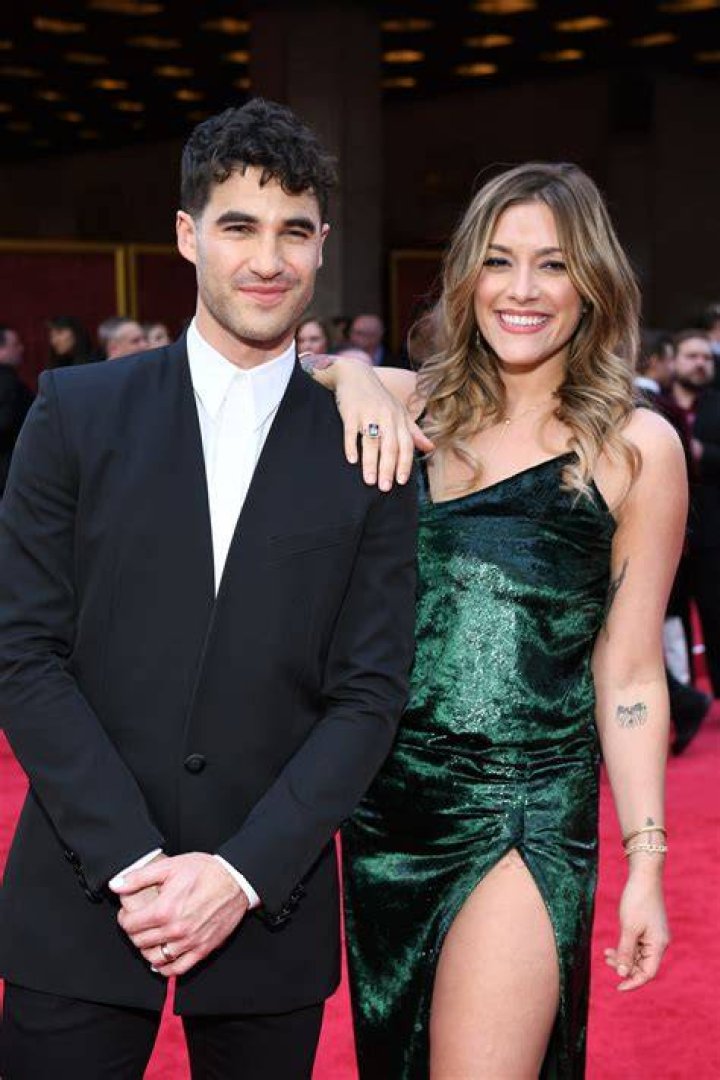 Darren Criss and Mia Swier beam after getting married in New Orleans in