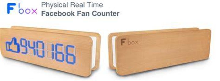 Fbox, Physical RealTime Facebook Like Counter and Mobile App Connects