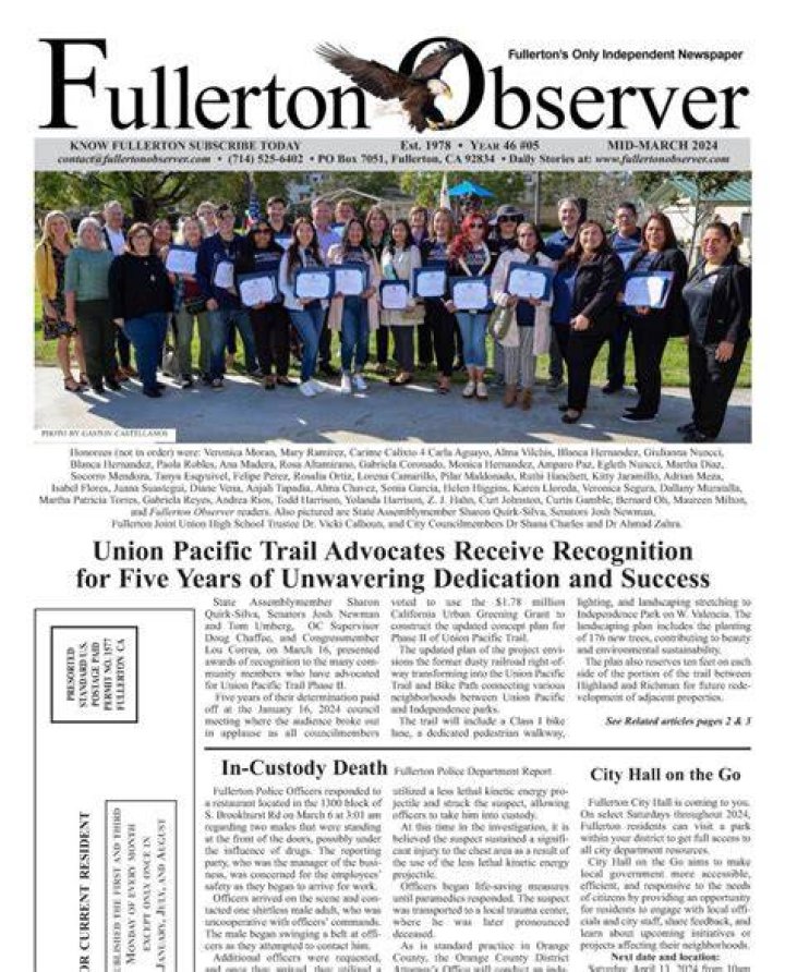 Find Obituaries In Fullerton Observer | Up-to-Date And Reliable