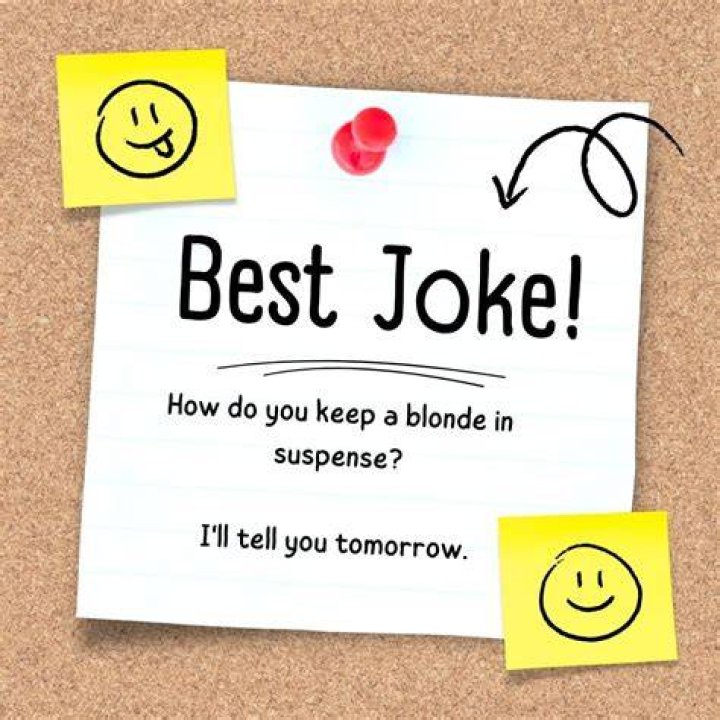 Funny Blonde Joke How do you make a blondes eyes light up Shine a