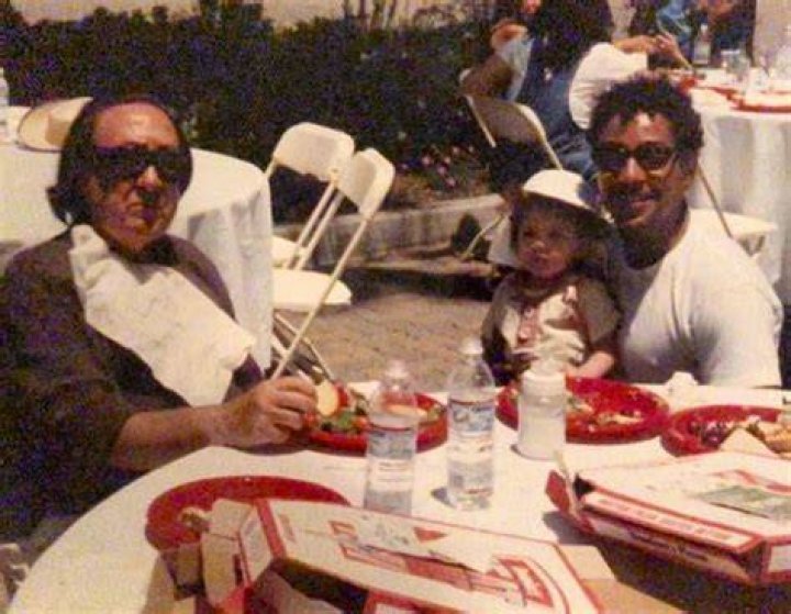 Giancarlo Esposito and his Italian dad , Giovanni, circa 1988 r