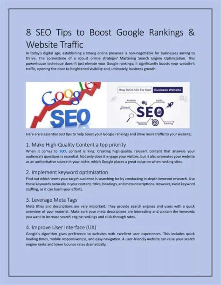 Google Rankings 8 Tips to Improve Your Google Rankings KWD NZ