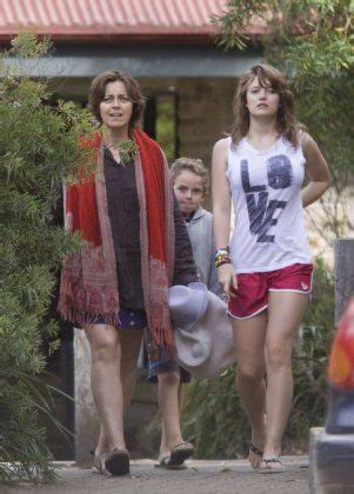 Greta Scacchi Daughter Leila Son Matteo Editorial Stock Photo Stock