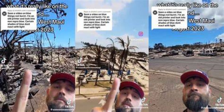 Hawaii Fire Lasers Unburned Blue Objects Used to Push Claims