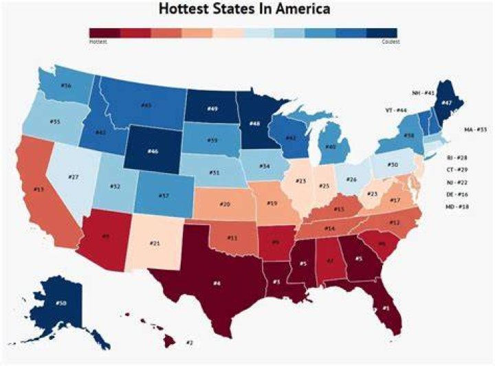 Hottest States in the US 2023 (Month by Month) Suburbs 101