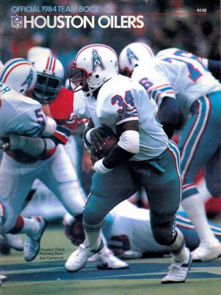 Houston Oilers Official 1984 Team Book Oilers, Houston oilers, Texas