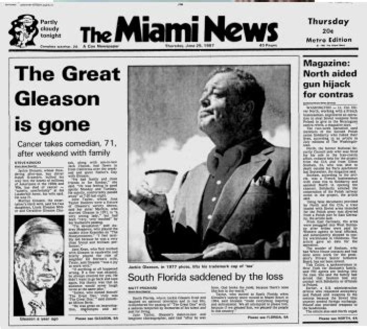 How Did Jackie Gleason Die?