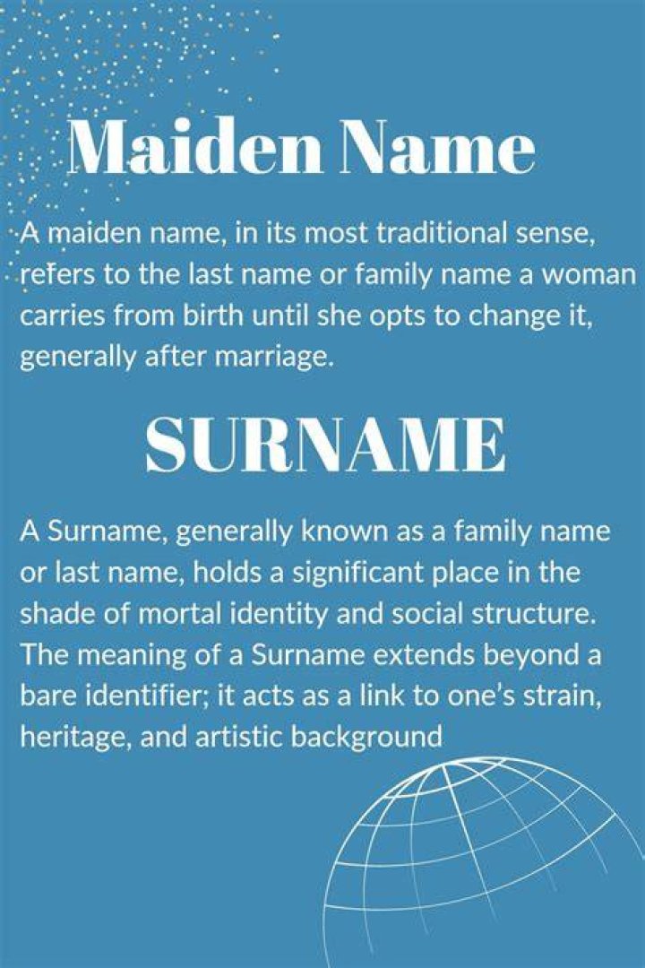 How To Say Maiden Name YouTube
