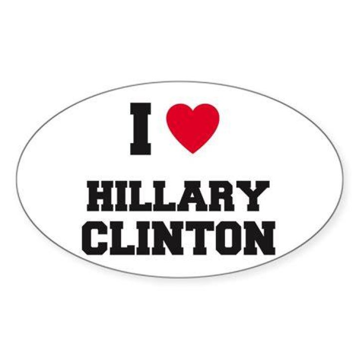 I Love Hillary Rectangle Decal by stickem