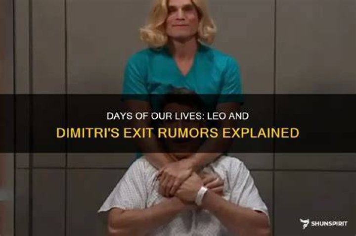 Is Dimitri Van Helsing Leaving Days Of Our Lives? Rumors And Speculations Revealed