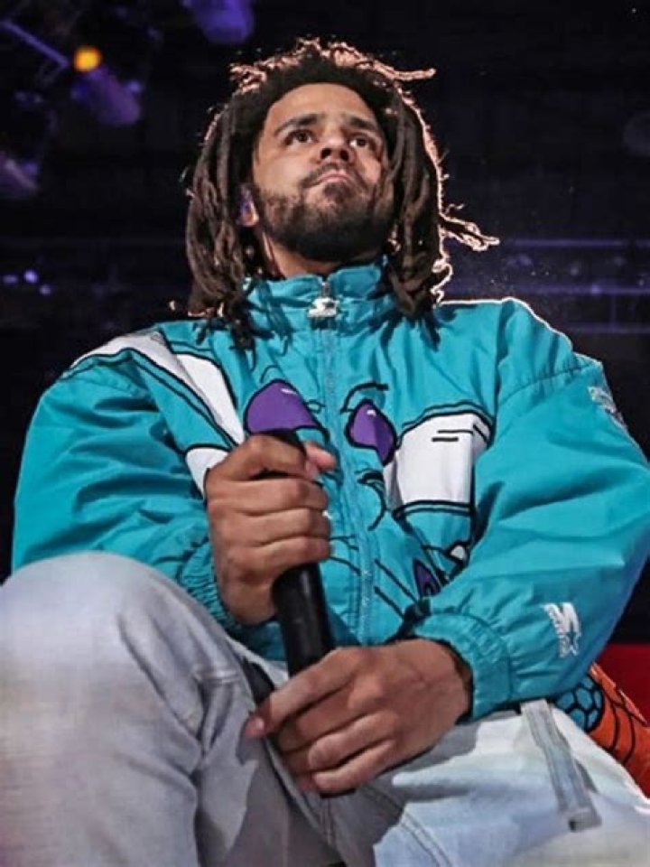 J. Cole 90s Char&shy;lotte Blue Hooded Jack&shy;et