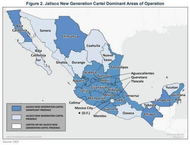 Jalisco cartel now has presence in 28 states US Congress