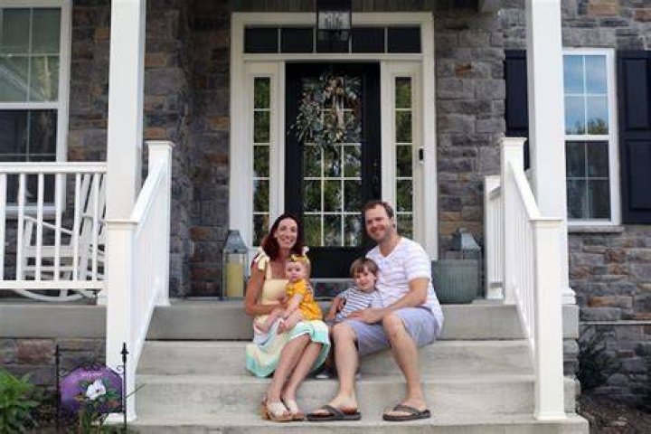Jennifer and Michael Kitchen, in their bubble with a toddler and a baby