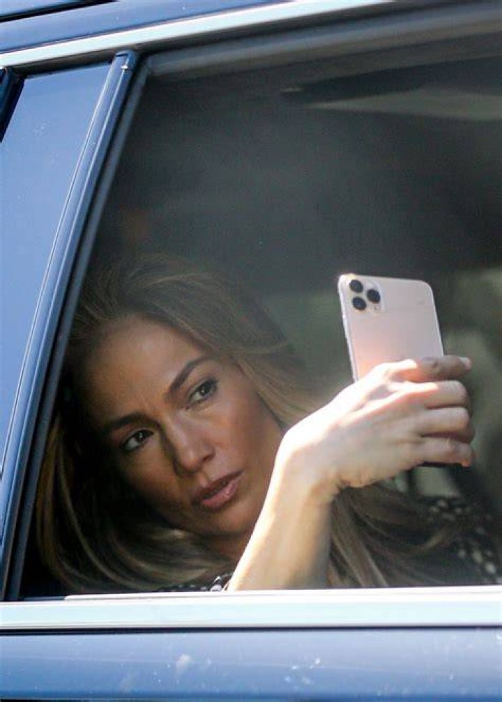 Jennifer Lopez Takes Selfies in Front of Her Own 'Atlas' Billboard