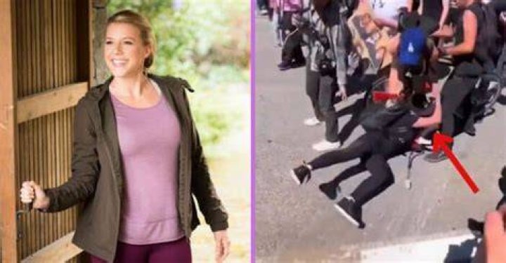 Jodie Sweetin Thrown to Ground by Police at ProChoice Protest