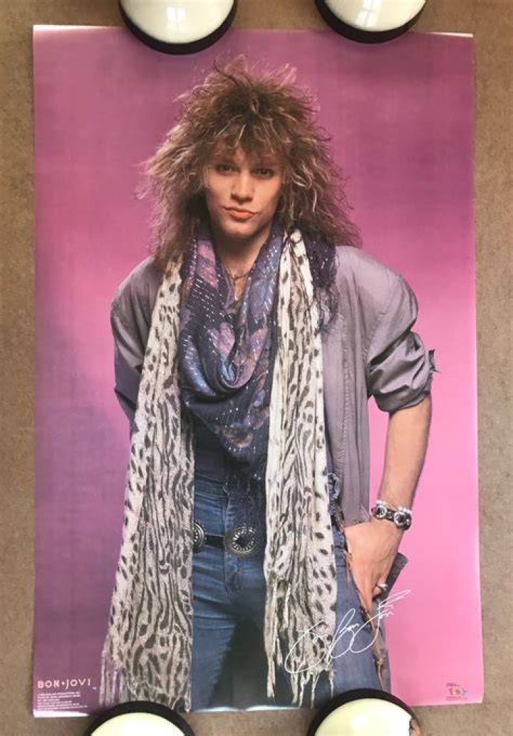 Jon Bon Jovi Poster 1980s: Exclusive And Collectible Memorabilia