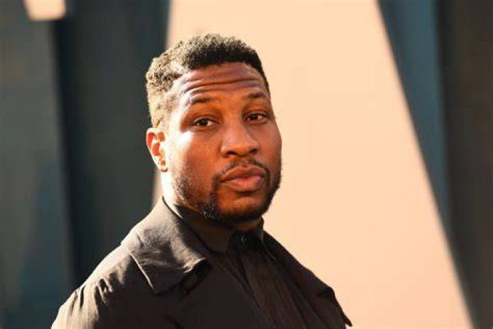 Jonathan Majors seen in New York with his dogs, Captain and Hero, after