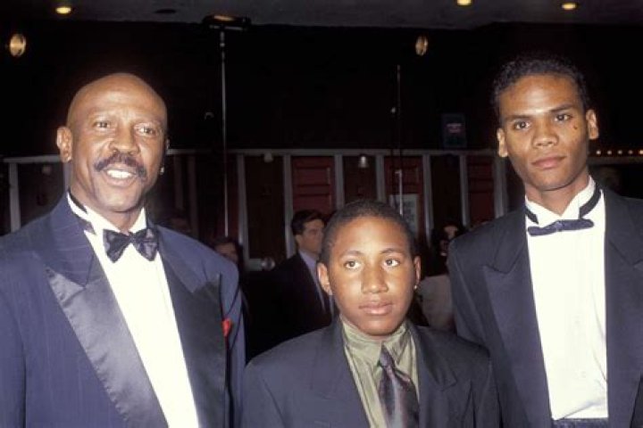 Louis Gossett Jr. and Sons "85th Annual Hollywood Christmas Parade" Red