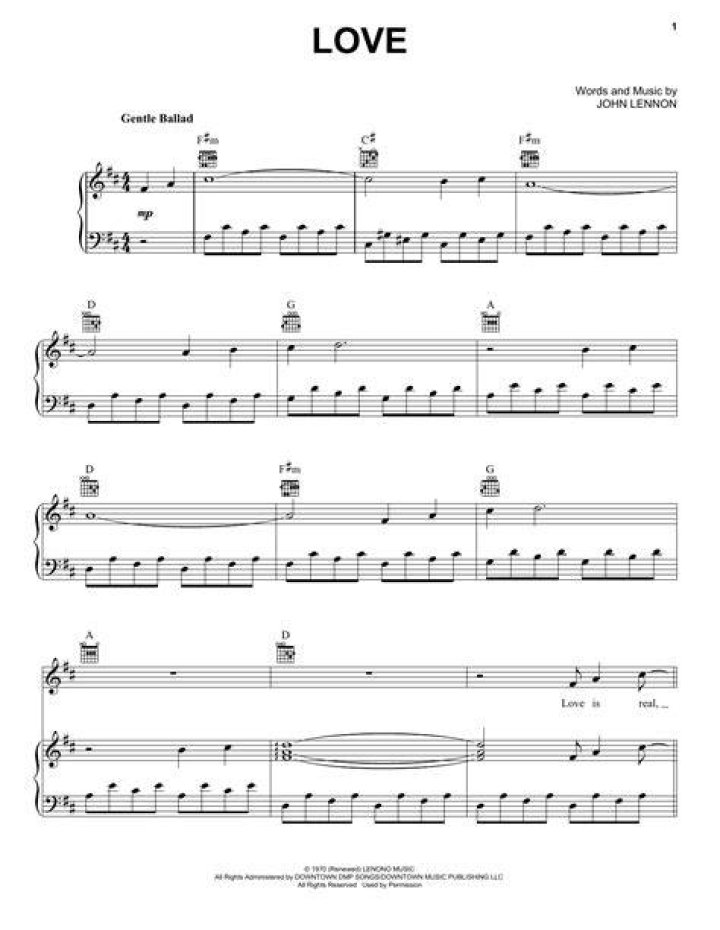 Love sheet music by Musiq Soulchild (Piano, Vocal & Guitar (RightHand