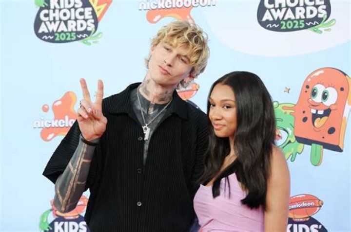 Machine Gun Kelly & His Daughter Casie, 13, Attend Christmas Party