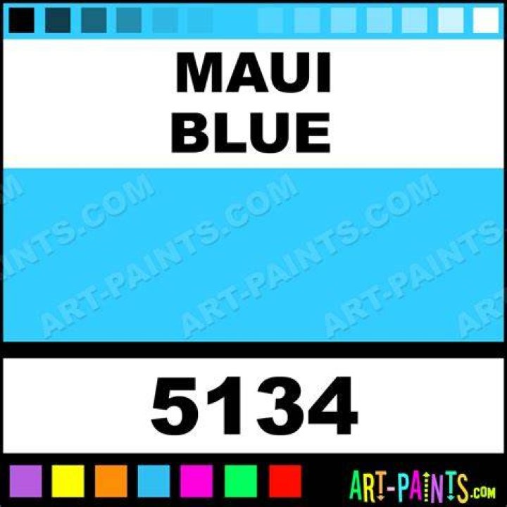 Maui Blue Professional Fabric Textile Paints 5134 Maui Blue Paint