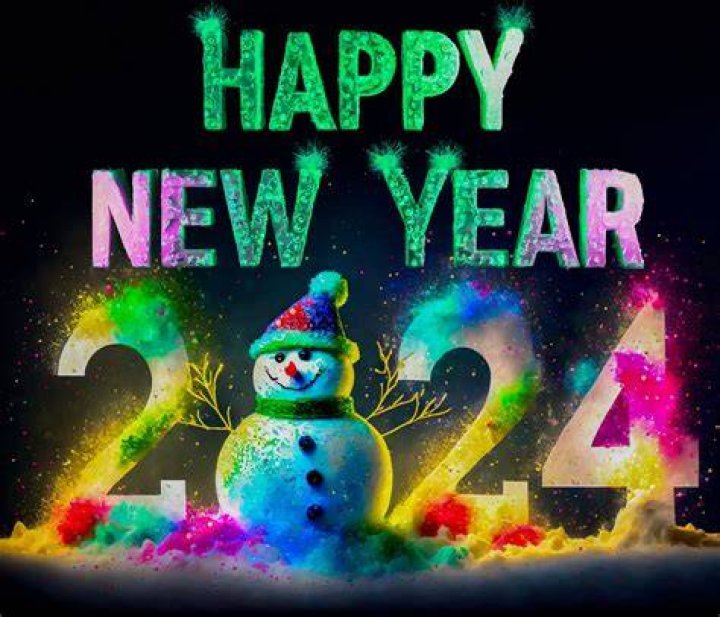 New Year, Year 2024, Greeting Card Free Stock Photo Public Domain