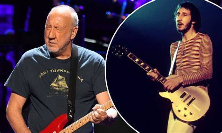 Pete Townshend of British rock group The Who with his wife Karen and