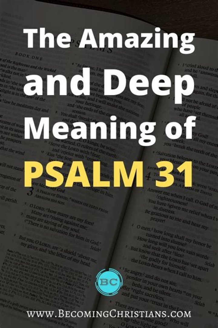Psalm 31 Meaning Explaining The Book