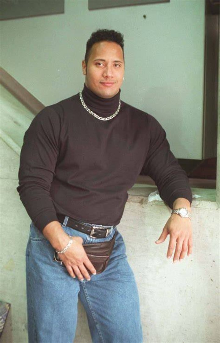Rare photo of Dwayne Johnson and The Rock together. 9GAG