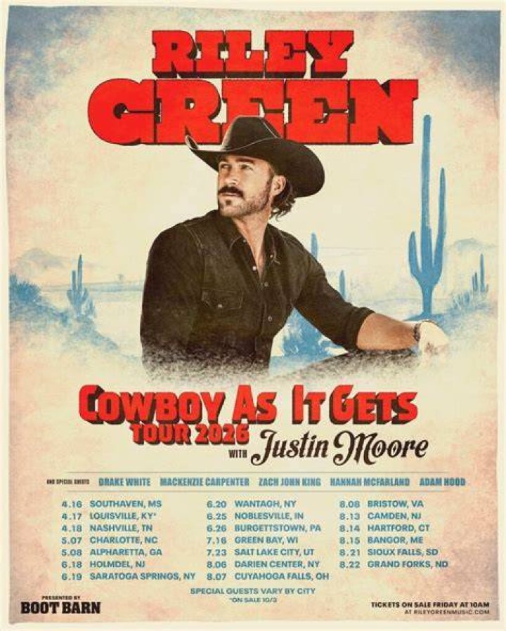 Riley Green&rsquo;s Live Stream Concert Jul 01, 2021 Bandsintown