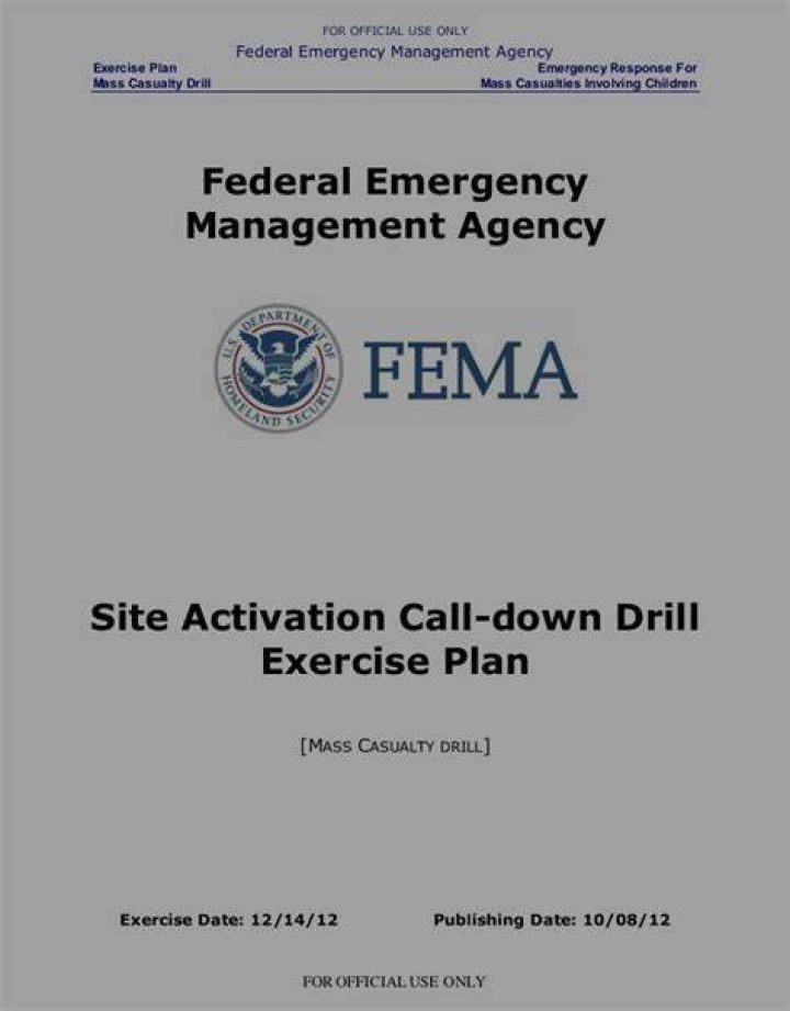 Sandy Hook FEMA drill manual r/conspiracy