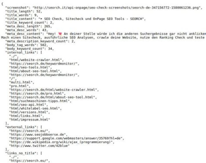 SEO APIs Alle relevanten SEO Daten im schnellen Zugriff f&uuml;r deine