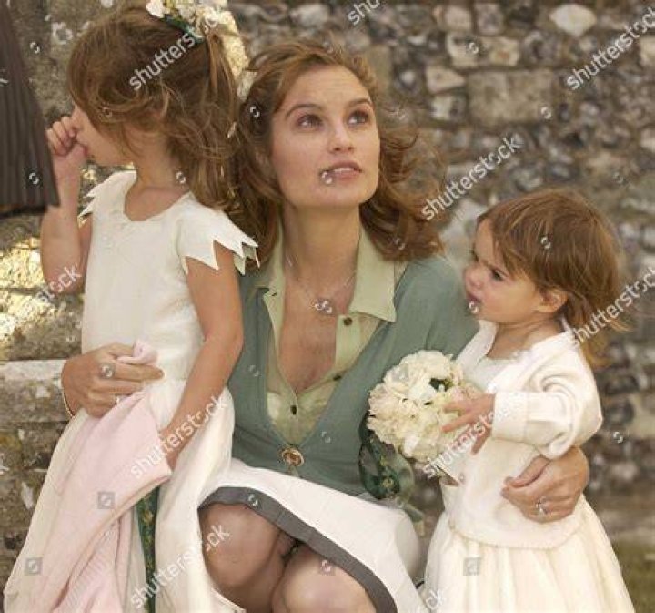 Sheherazade Goldsmith Her Daughters Thyra Goldsmith Editorial Stock