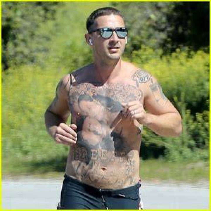 Shia LaBeouf Tattoos Whole Chest for Film Role