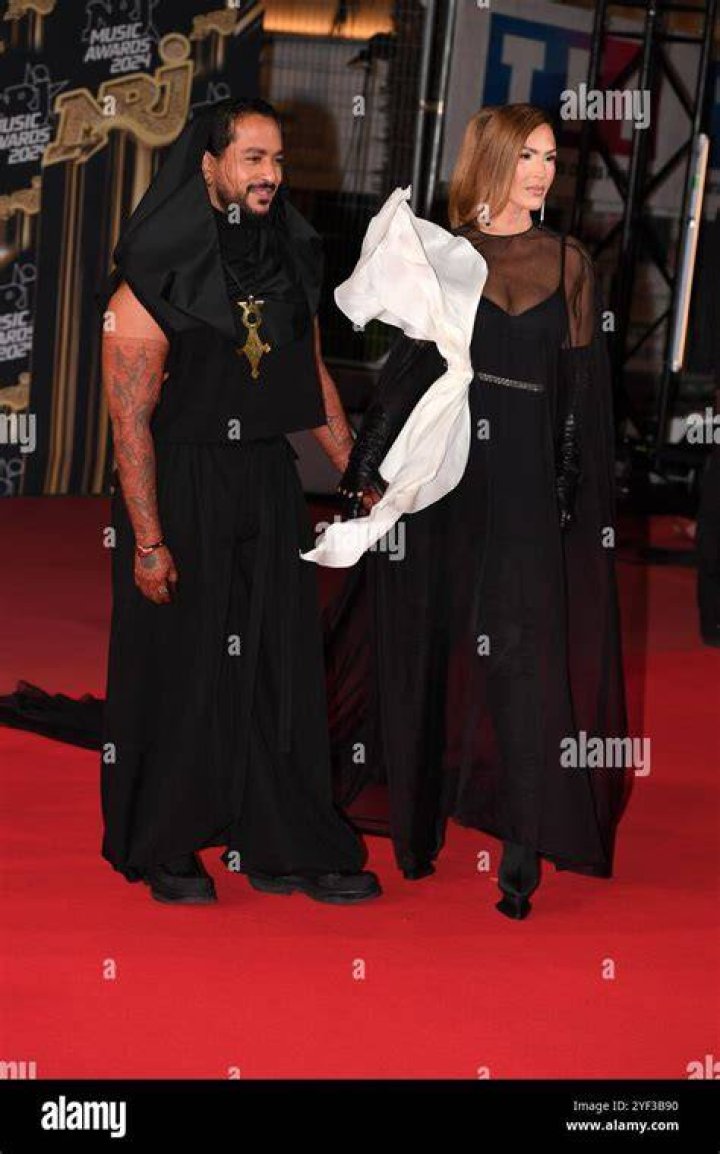 Slimane and Vitaa attend the 22nd NRJ Music Awards, on November 20