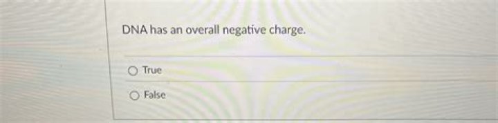 Solved DNA has a negative charge. Given that, name three