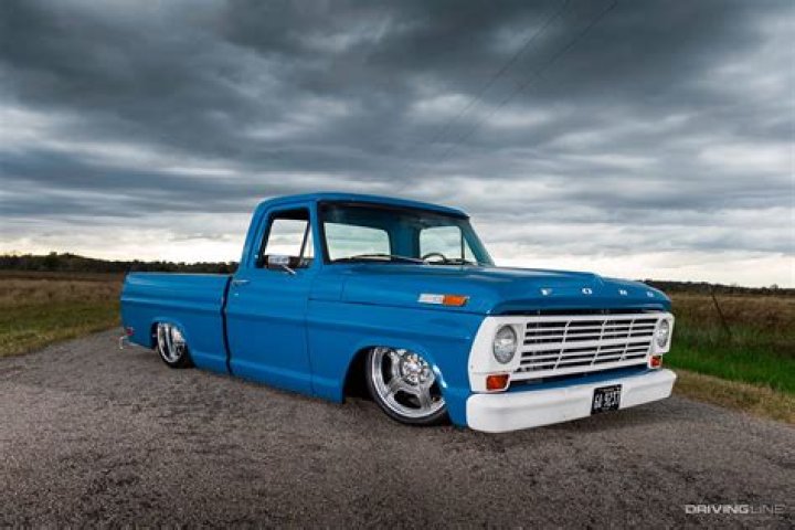 Stunning, Slammed ’56 Ford F100 Pickup Truck DrivingLine