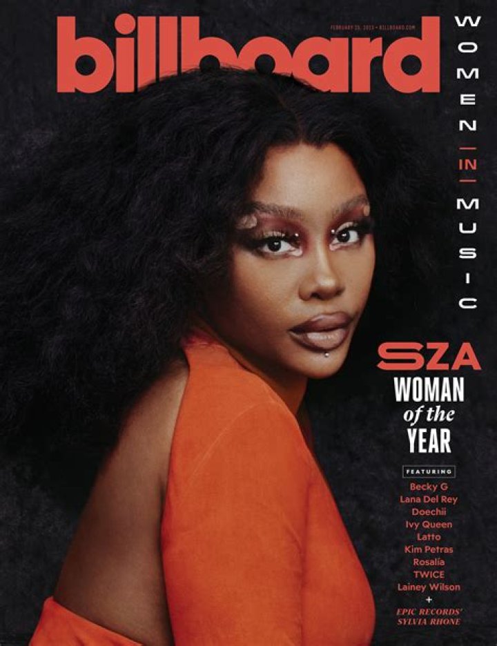 SZA Named Billboard's 2023 Woman of the Year