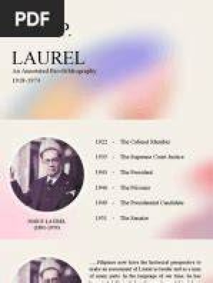 The Life And Legacy Of Stephen Laurel: A Filipino Political Icon