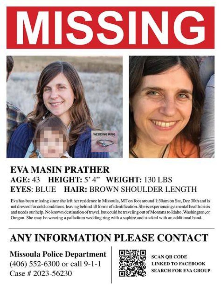 The search continues for Missoula's Eva Masin Prather