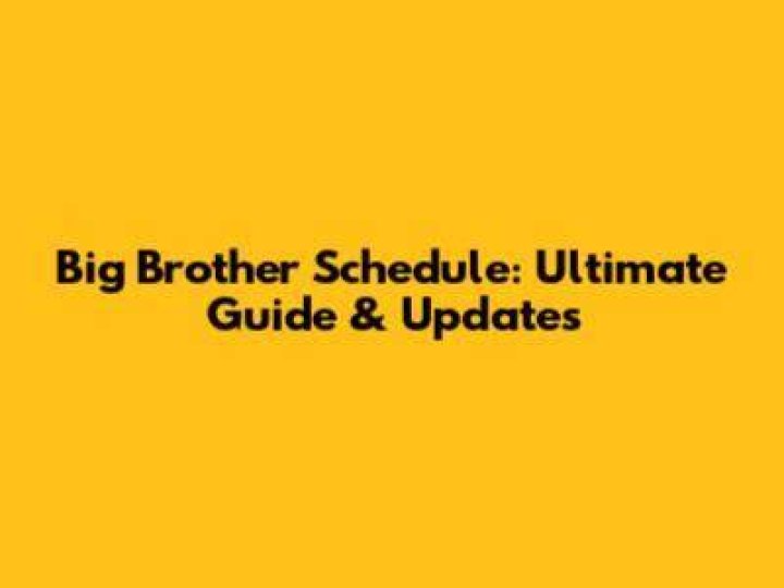The Ultimate Guide To Enduring Big Brother's Boredom