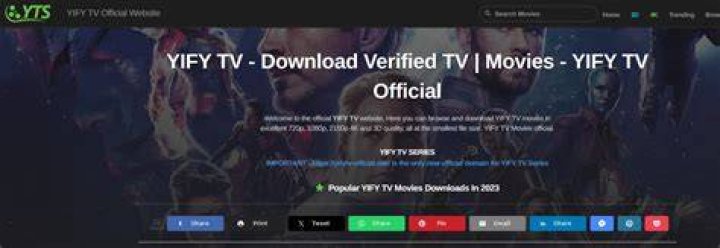 Top Movie Sites Yify.TV